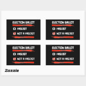 Wahl 2024: Abstimmung nicht faschistisch Rechteckiger Aufkleber (Blatt)