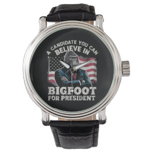 Wahl 2024 Funny Vote Sasquatch USA Armbanduhr