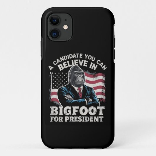 Wahl 2024 Funny Vote Sasquatch USA Case-Mate iPhone Hülle (Rückseite)