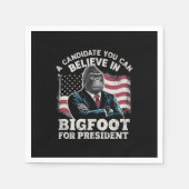 Wahl 2024 Funny Vote Sasquatch USA Serviette (Vorderseite)