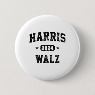 Wahl 2024 für Kamala Harris Tim Wal Button