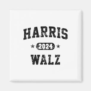 Wahl 2024 für Kamala Harris Tim Wal Magnet