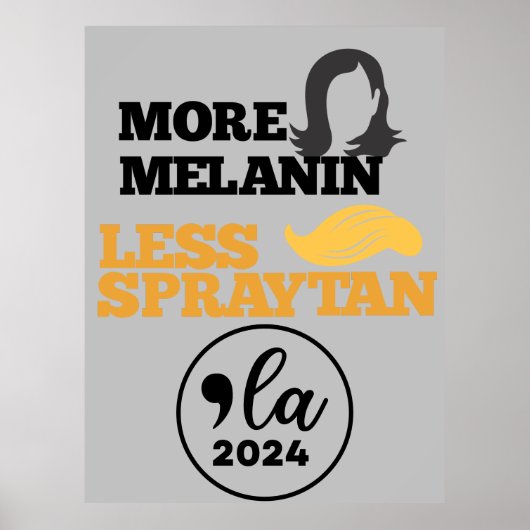 Wahl 2024 Kamala Harris Funny Anti trump Poster (Vorne)