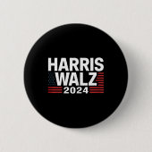 Wahl 2024 Kamala Harris Tim W Waltz 1 Button (Vorderseite)