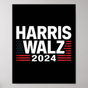 Wahl 2024 Kamala Harris Tim W Waltz 1 Poster