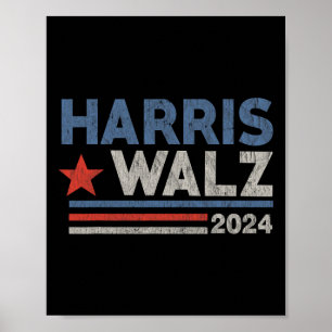 Wahl 2024 Kamala Harris Tim Waltz Poster
