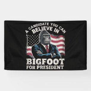 Wahl 2024 Lustig Wählen Sasquatch USA Banner