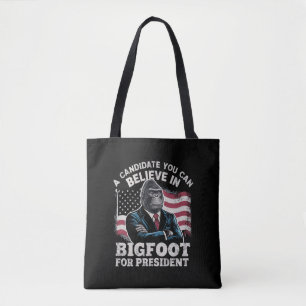 Wahl 2024 Lustig Wählen Sasquatch USA Tasche