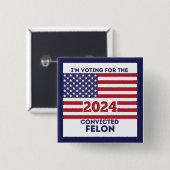 WAHL 2024, TRUMP BUTTON (Vorne & Hinten)