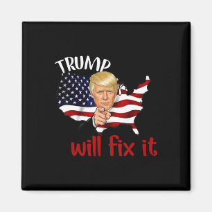 Wahl 2025 Trump wird es in Ordnung bringen Design  Magnet