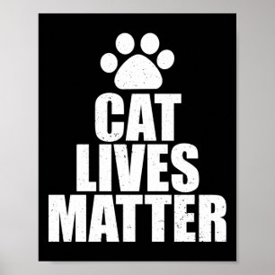 Wahl-4 Cat Lives Sticker Poster
