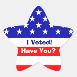 Wahl American Flag Star Sticker