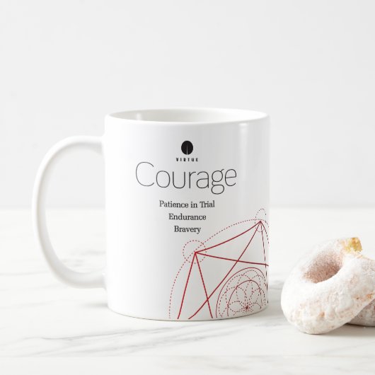 Wahl Art: Courage: 6 von 7 Virtuelle Tasse (Mit Donut)
