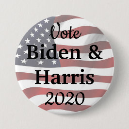 Wahl Biden und Harris American Flag 2020 Button