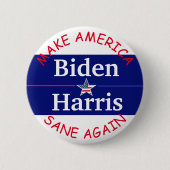 Wahl Biden und Harris American Flag 2020 Button (Vorderseite)