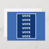 Wahl Blue Democrats 2020 Postkarte (Vorne/Hinten)