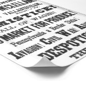 Wahl-Breitseite 1864 Poster (Ecke)