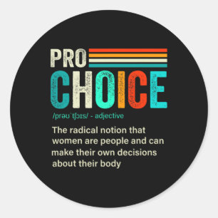 Wahl Definition Frauenrechte Retro Vi Runder Aufkleber