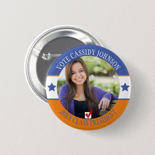 Wahl der "Blue and Orange Campaign" Button (Vorne & Hinten)