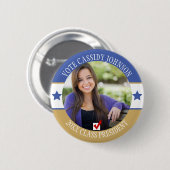 Wahl der Blue-Gold-School-Schüler Button (Vorne & Hinten)