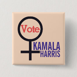 Wahl der ersten weiblichen Präsidentin Kamala Harr Button