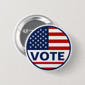 Wahl der Präsidentschaftswahlen unter amerikanisch Button (Vorne & Hinten)