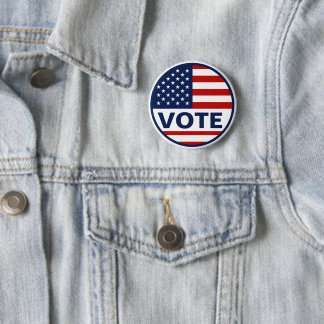 Wahl der Präsidentschaftswahlen unter amerikanisch Button