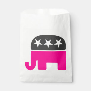 Wahl der republikanischen Elefanten rosa Geschenktütchen