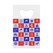 Wahl der USA Geldbeutel Flaschenöffner (Rückseite)