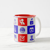Wahl der USA Zweifarbige Tasse (VorderseiteRechts)