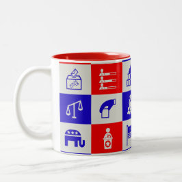 Wahl der USA Zweifarbige Tasse