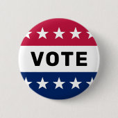 Wahl des amerikanischen Präsidenten 2024 Patriotic Button (Vorderseite)