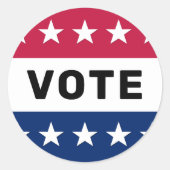 Wahl des amerikanischen Präsidenten 2024 Patriotic Runder Aufkleber (Vorderseite)