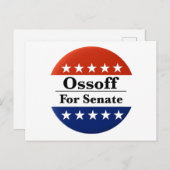 Wahl des georgischen Senators Jon Ossoff im Jahr 2 Postkarte (Vorne/Hinten)