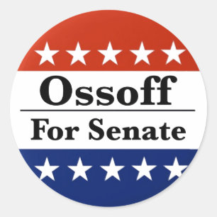 Wahl des georgischen Senators Jon Ossoff im Jahr 2 Runder Aufkleber
