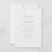 Wahl des Meetings RSVP Card Swan Karte (Rückseite)