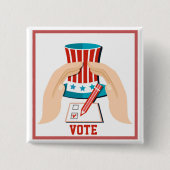 Wahl des Roten Präsidenten Button (Vorderseite)