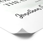 Wahl des Sitzes auf beiden Seiten der Trauung Euka Poster (Ecke)