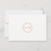 Wahl des UAWG für Hochzeitsmahlzeiten in Beige RSVP Karte (Rückseite)