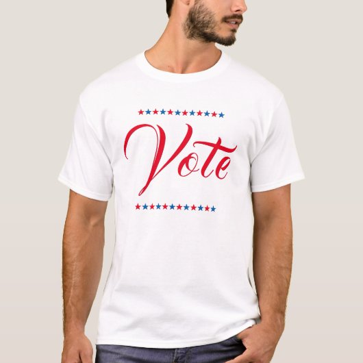 Wahl des US-Präsidenten 2024 Red White Blue T-Shirt (Vorderseite)