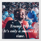 Wahl Donald Trump 2024 Fensteraufkleber (Blatt)