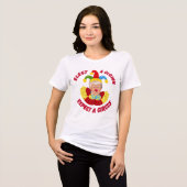 Wahl eines Clowns erwarten einen Zirkus Funny Dona Tri-Blend Shirt (Vorderseite voll)