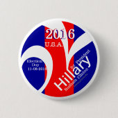 Wahl-Erinnerung Hillary für Präsidenten 2016 Button (Vorderseite)