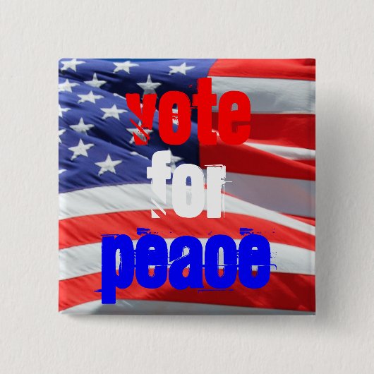 Wahl für den Frieden Inspiration Präsidentschaftsw Button (Vorderseite)