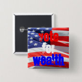 Wahl für Wohlstand, Präsidentschaftswahlen Button (Vorne & Hinten)