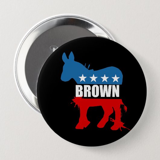 Wahl-Gang JERRY BROWN Button (Vorne & Hinten)