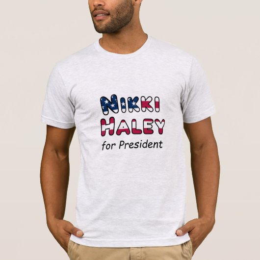 Wahl Haley zum Präsidenten T-Shirt (Vorderseite)