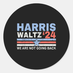 Wahl Harris Waltz 2024 Kamala Harris Tim Walt Runder Aufkleber