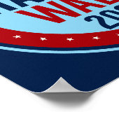 Wahl Harris Walz zum Präsidenten 2024 Poster (Ecke)