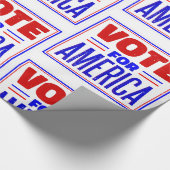 Wahl in Amerika Geschenkpapier (Ecke)